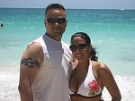 Me and my wife in Cancun.