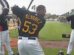 Soft toss with Pedro