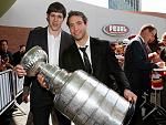 Talbot and Malkin with cup at...