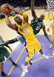 Kobe collides with KG during...