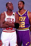 MJ and Karl Malone 1992