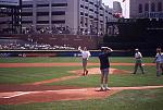 Throwing out the first pitch...