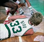 Larry Bird hustling.