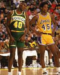 Rookie Shawn Kemp and AC...