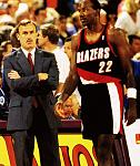 Rick Adelman and Clyde Drexler