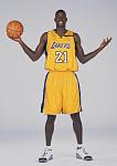 Garrnett In Lakers Jersey