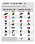 nhl sched