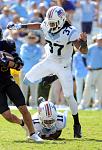 unc american flag football...