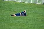 Lofa chilling in the outfield